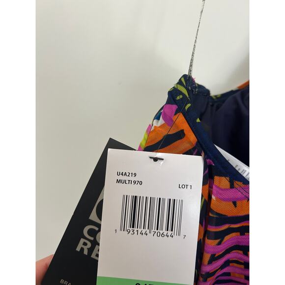 Coco Reef Aura Mesh Ruffle Tankini Top - Eclectic Jungle 32D - Picture 9 of 11